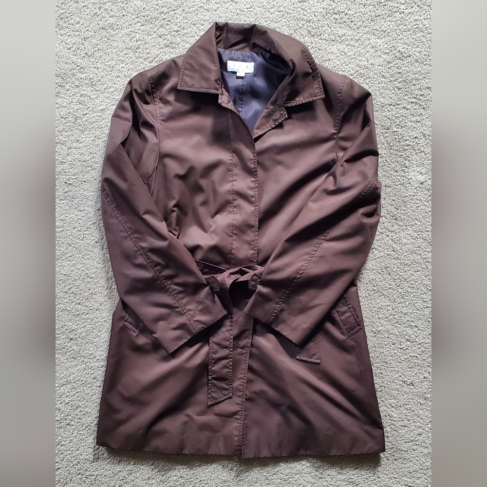 Women's Brown Belted Trench Coat